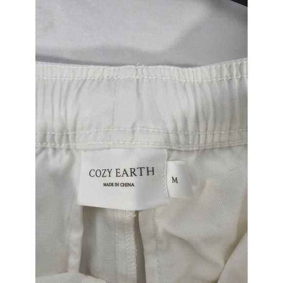 Cozy Earth Bamboo Jogger Sweatpant Women's M White Travel Loungewear Training - Picture 4 of 6